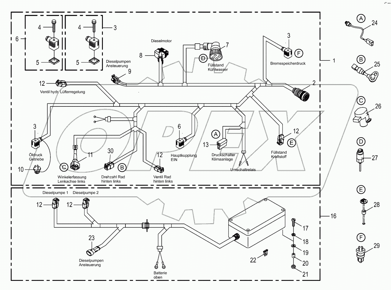  Wiring Harness - engine / diesel pumps