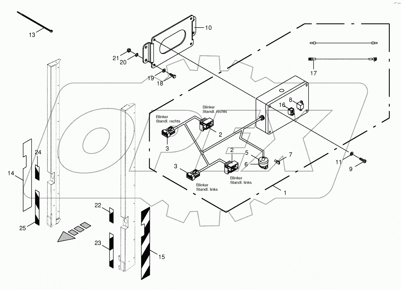  Indicator / parking light commutation