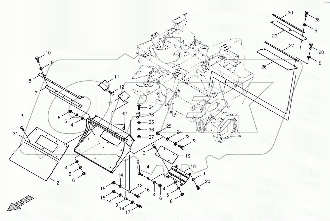  Transfer channel -spring-mounted