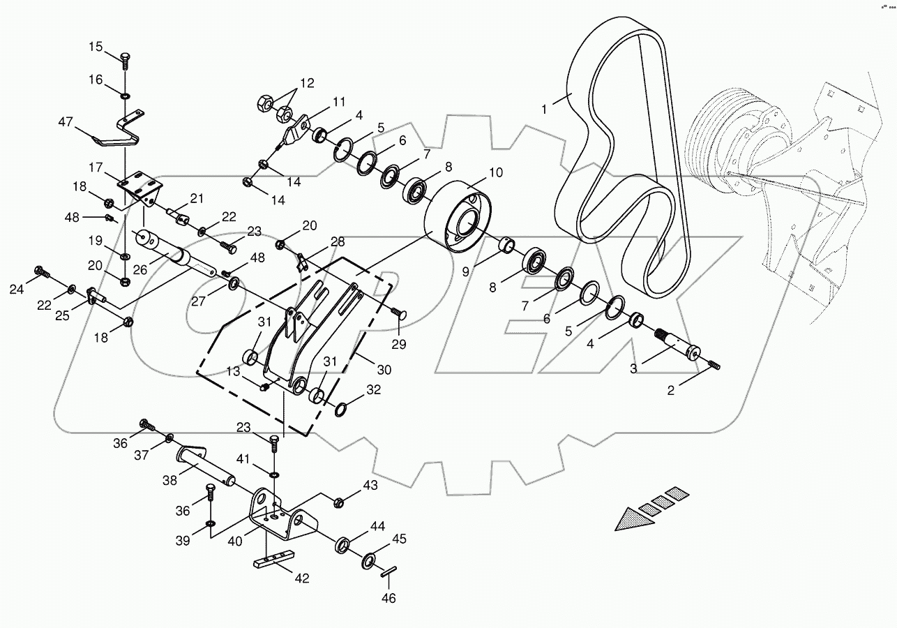  Cracker drive / tensioning device