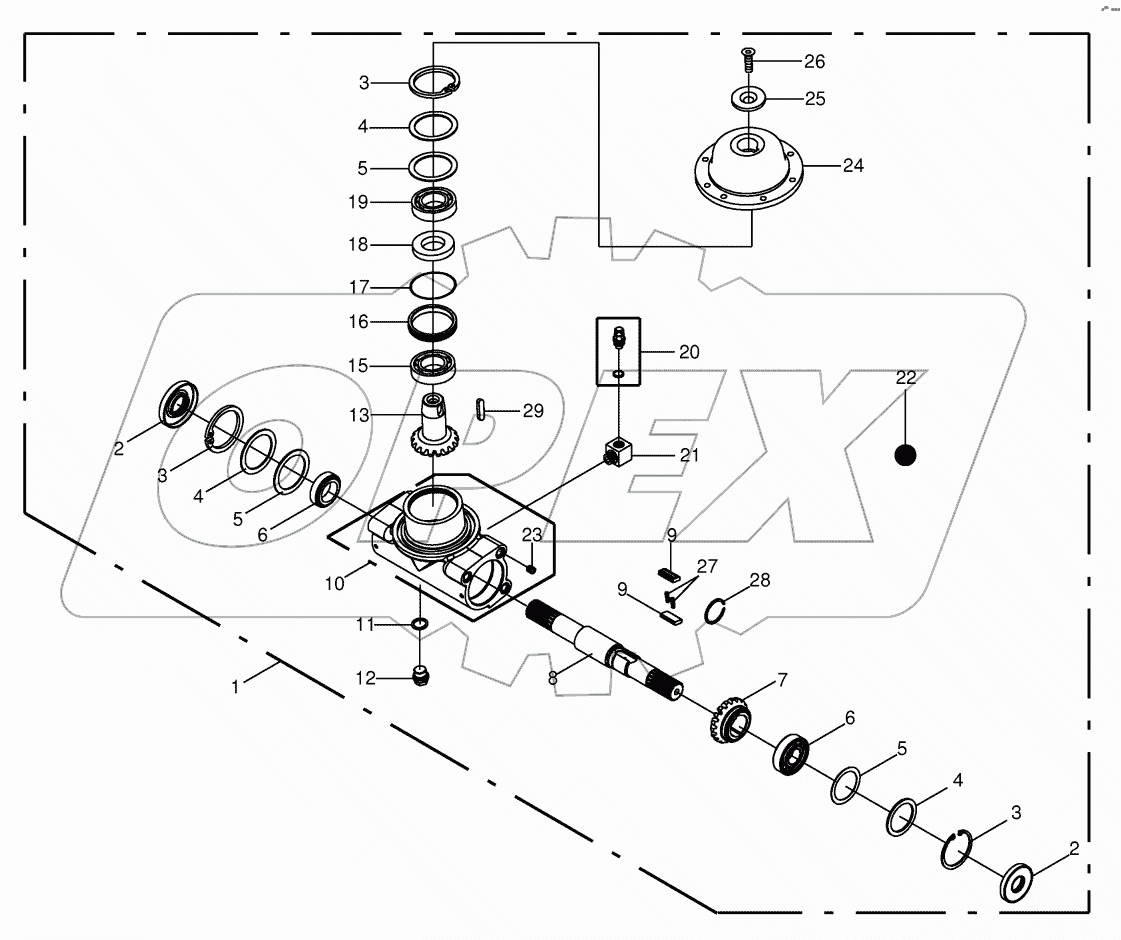  Fettler gear right 860001 - 967000