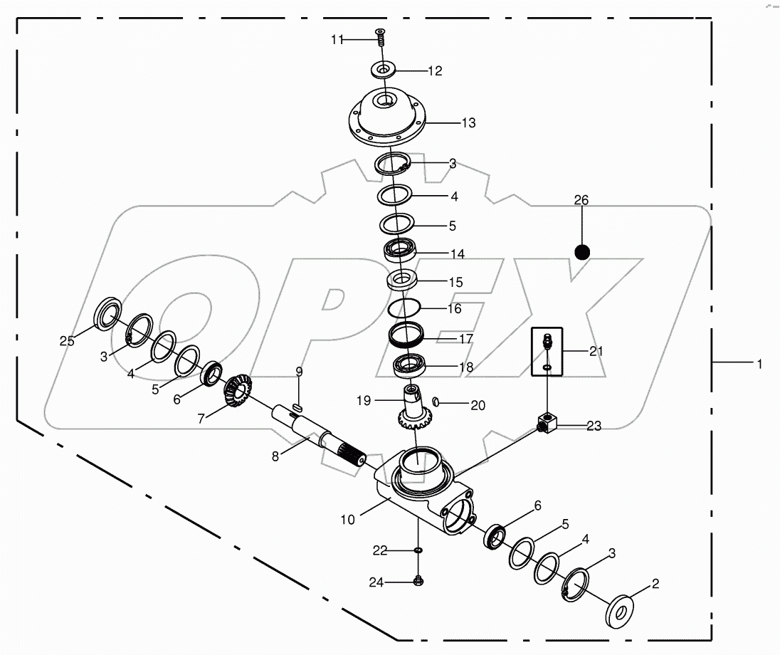  Fettler gear left - inside 822346 - 860000