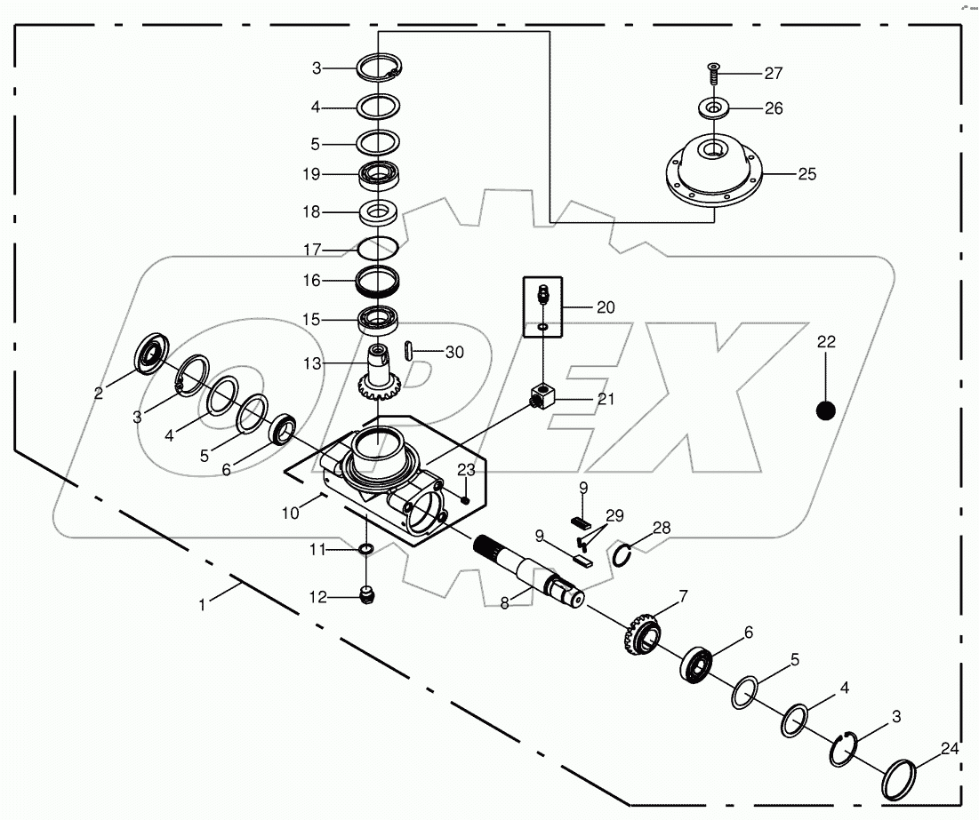  Fettler gear right - inside 860001 - 967000