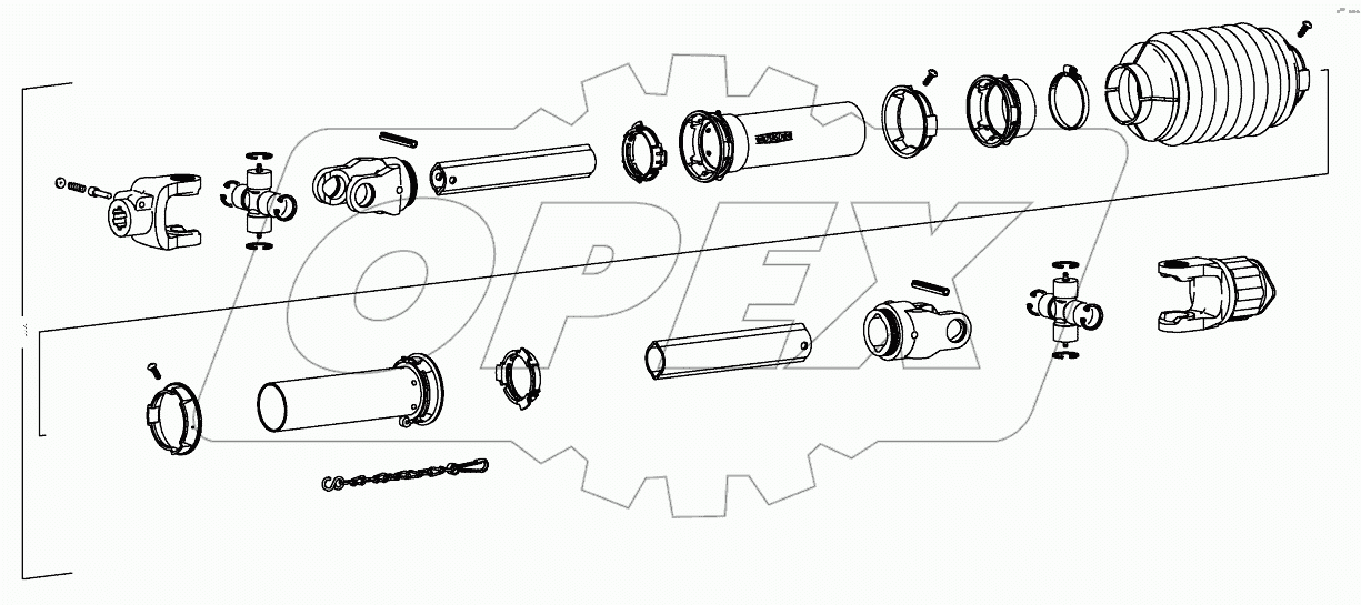  P.T.O shafts-W2300-SC25-1310