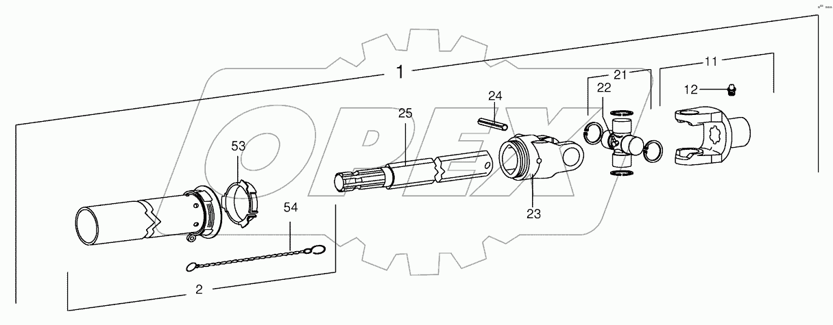  P.T.O shafts-ZW2300-SC25