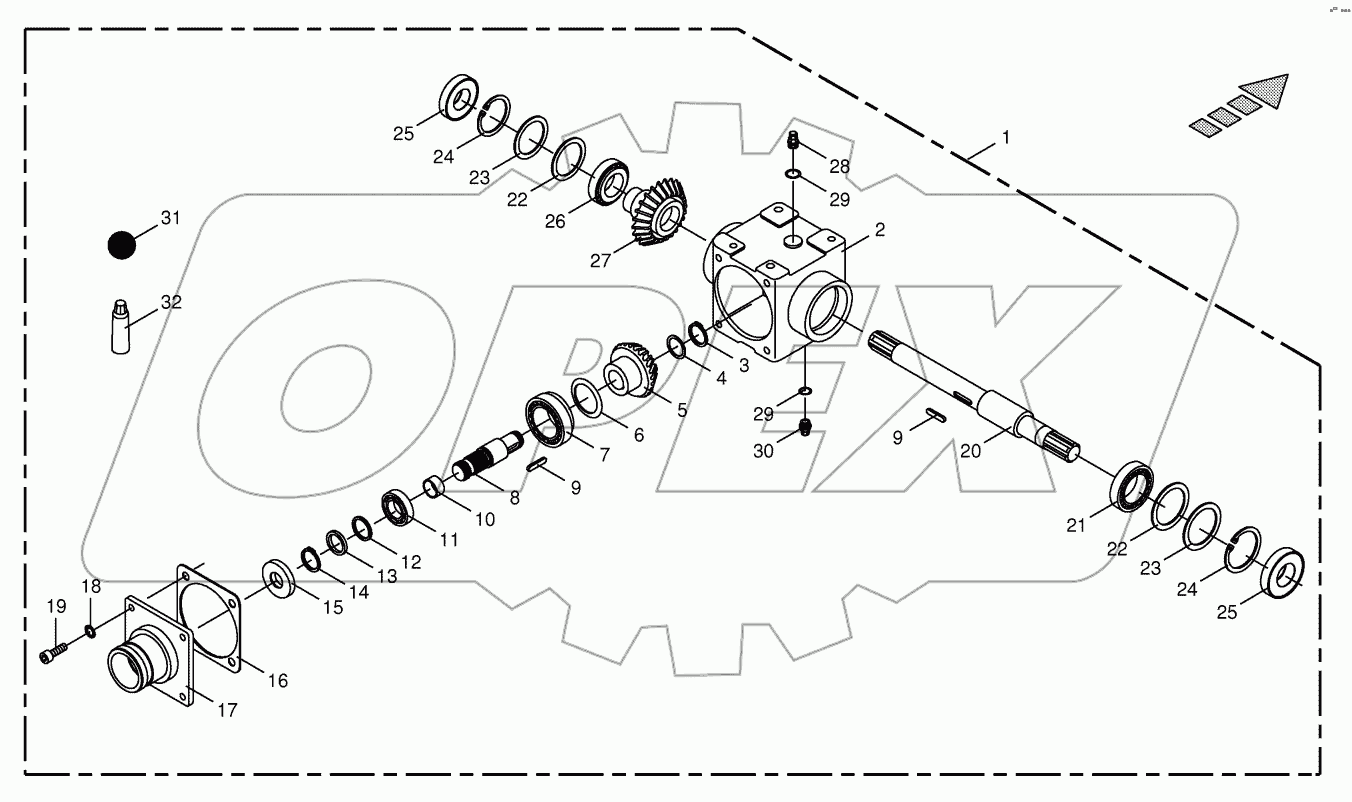  Main transmission - Addition CL 493 / 494