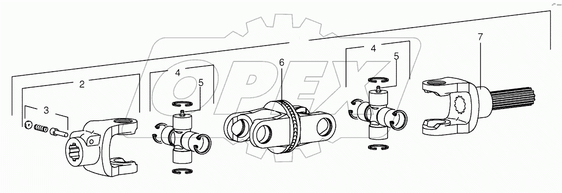  Double universal joint- CL 493 / 494