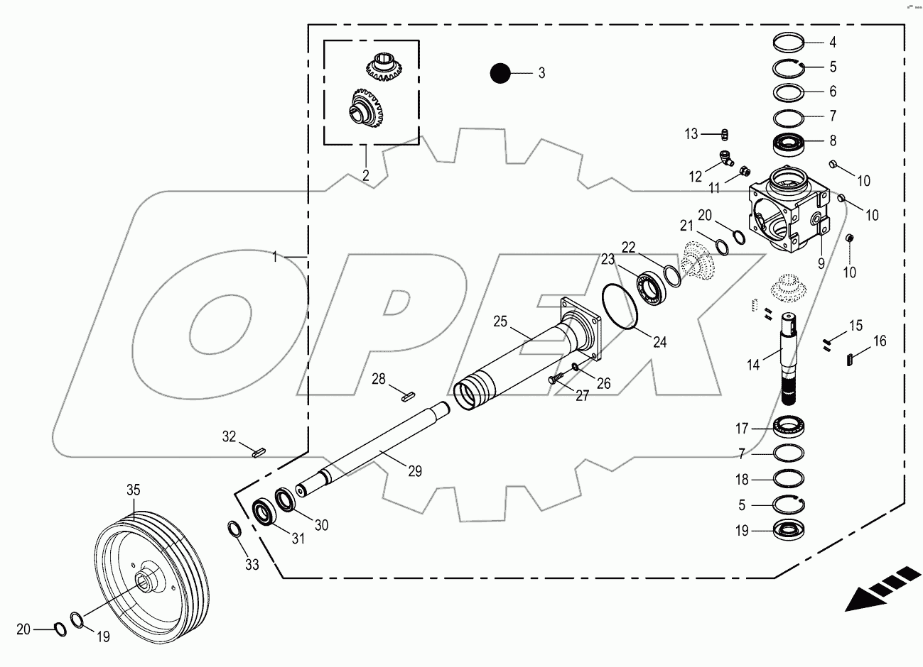  Gearbox - Antidockwise
