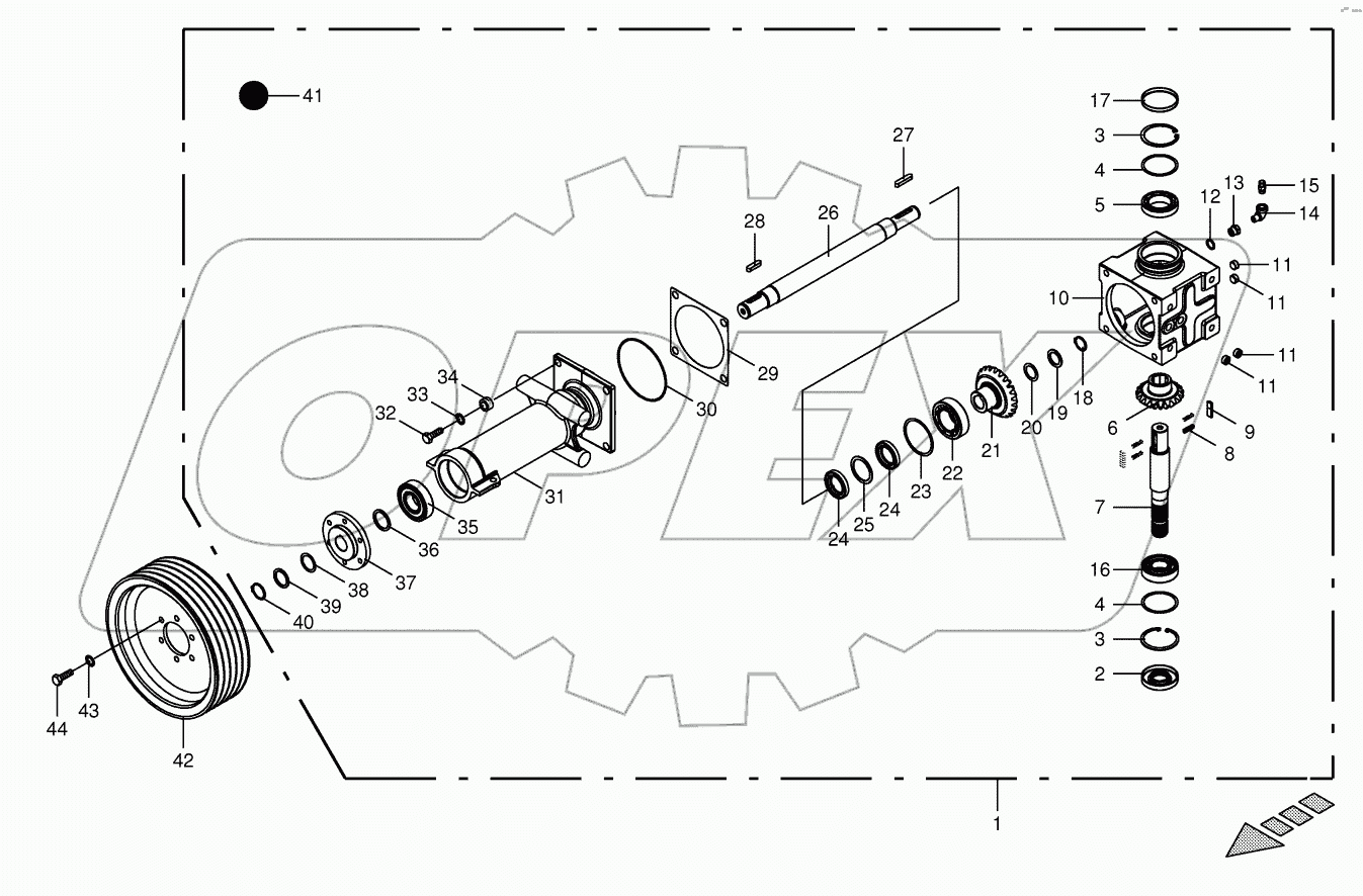  Gearbox - Antidockwise