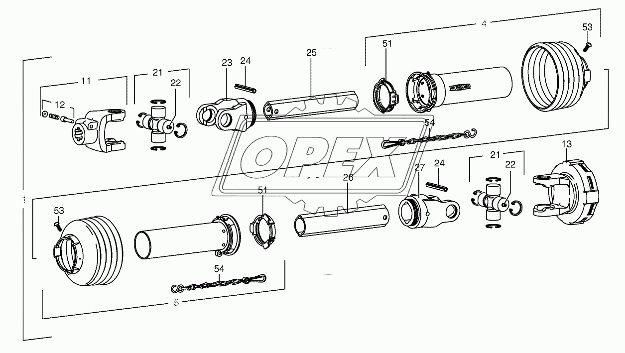 Pto drive shaft 853001 -