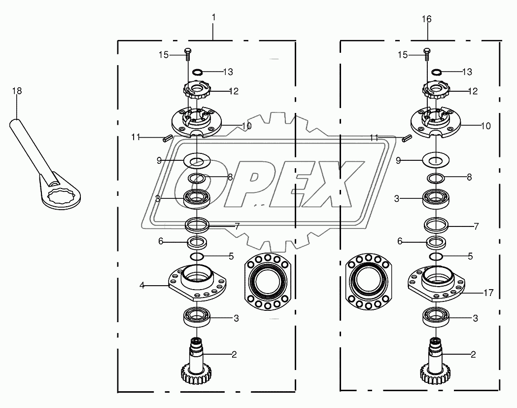 Bearing housing - SafeCut INSIDE