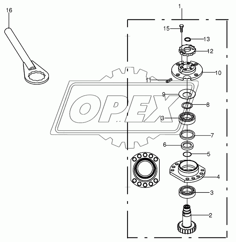 Bearing housing - SafeCut INSIDE