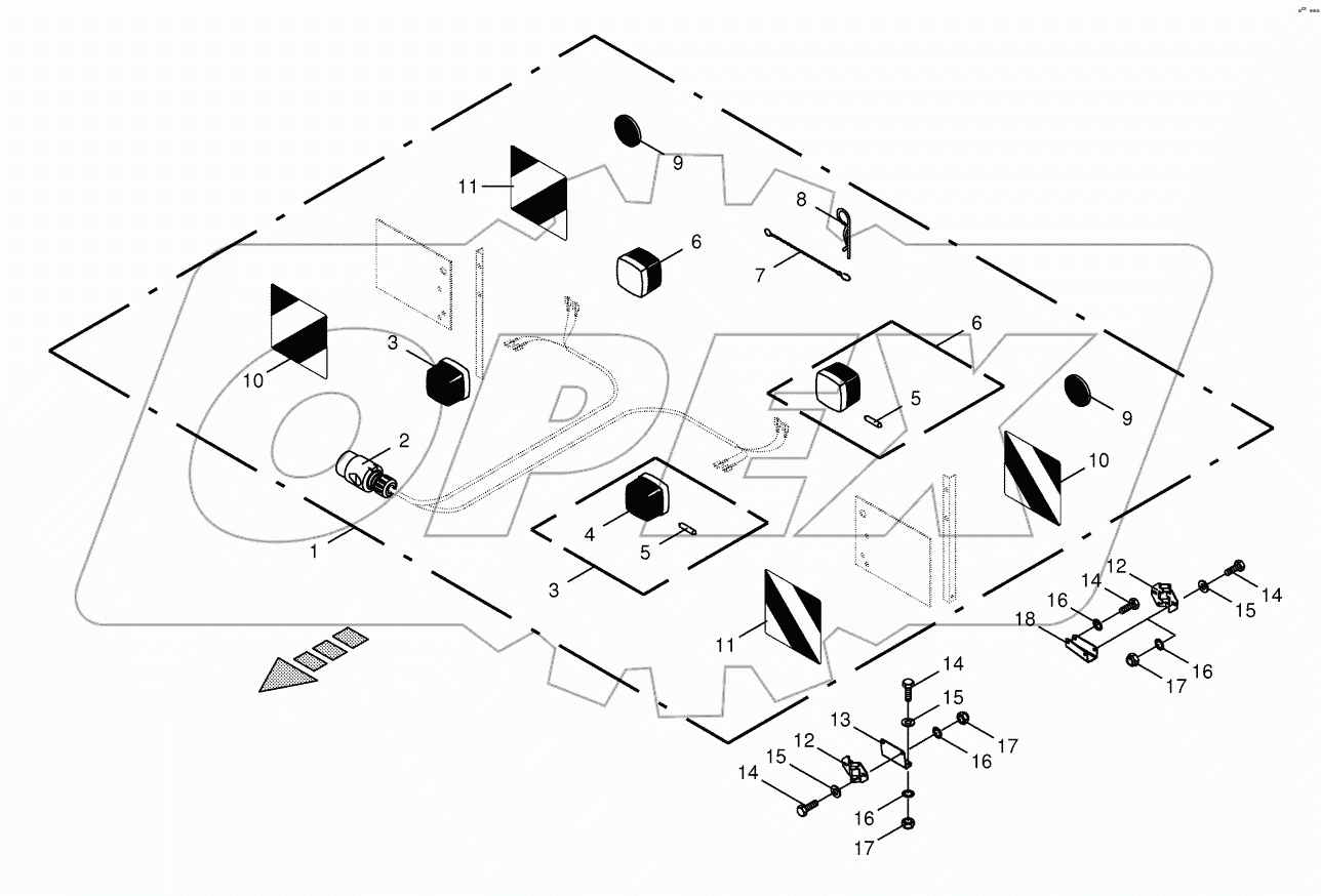 Warning panel / lighting