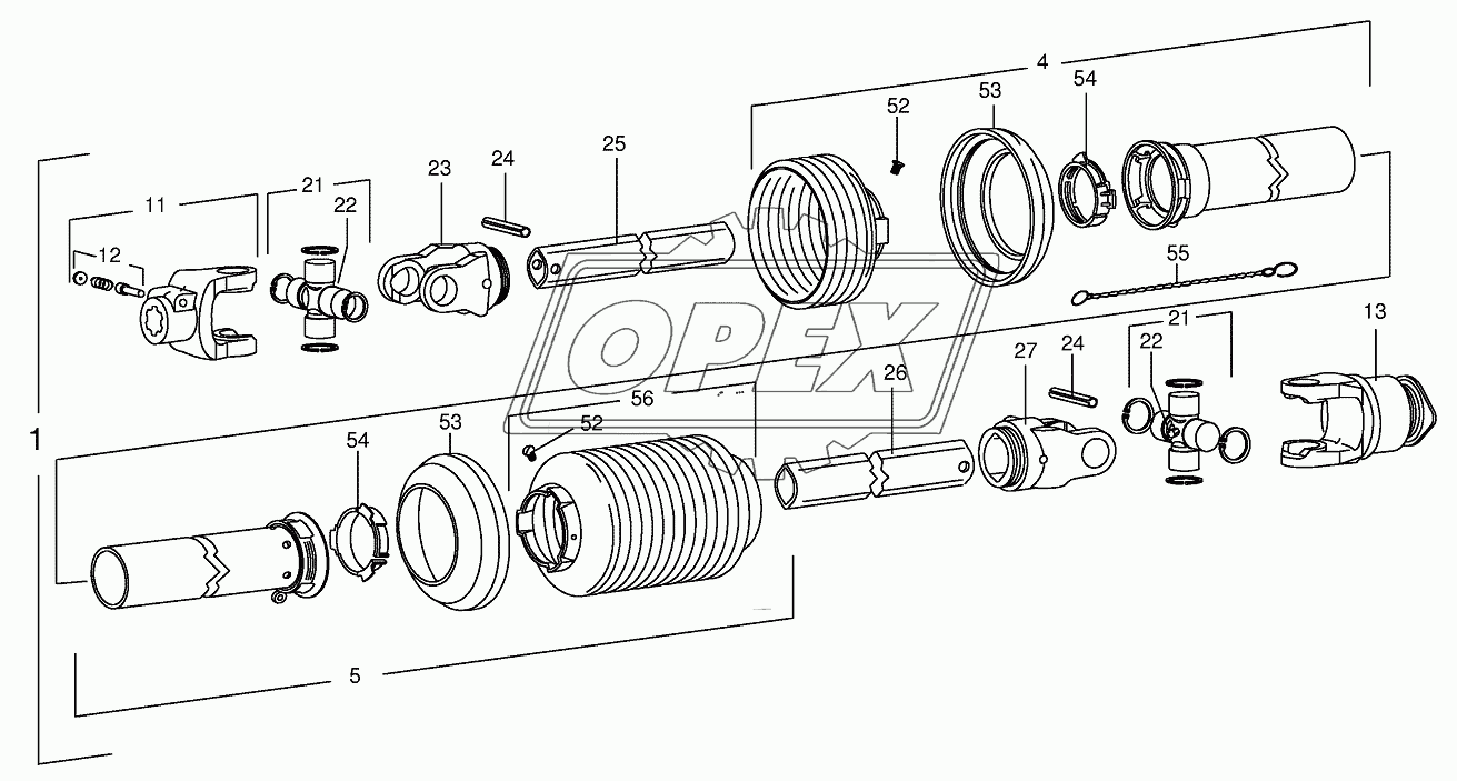 P.T.O shafts clock wiese rotating 2