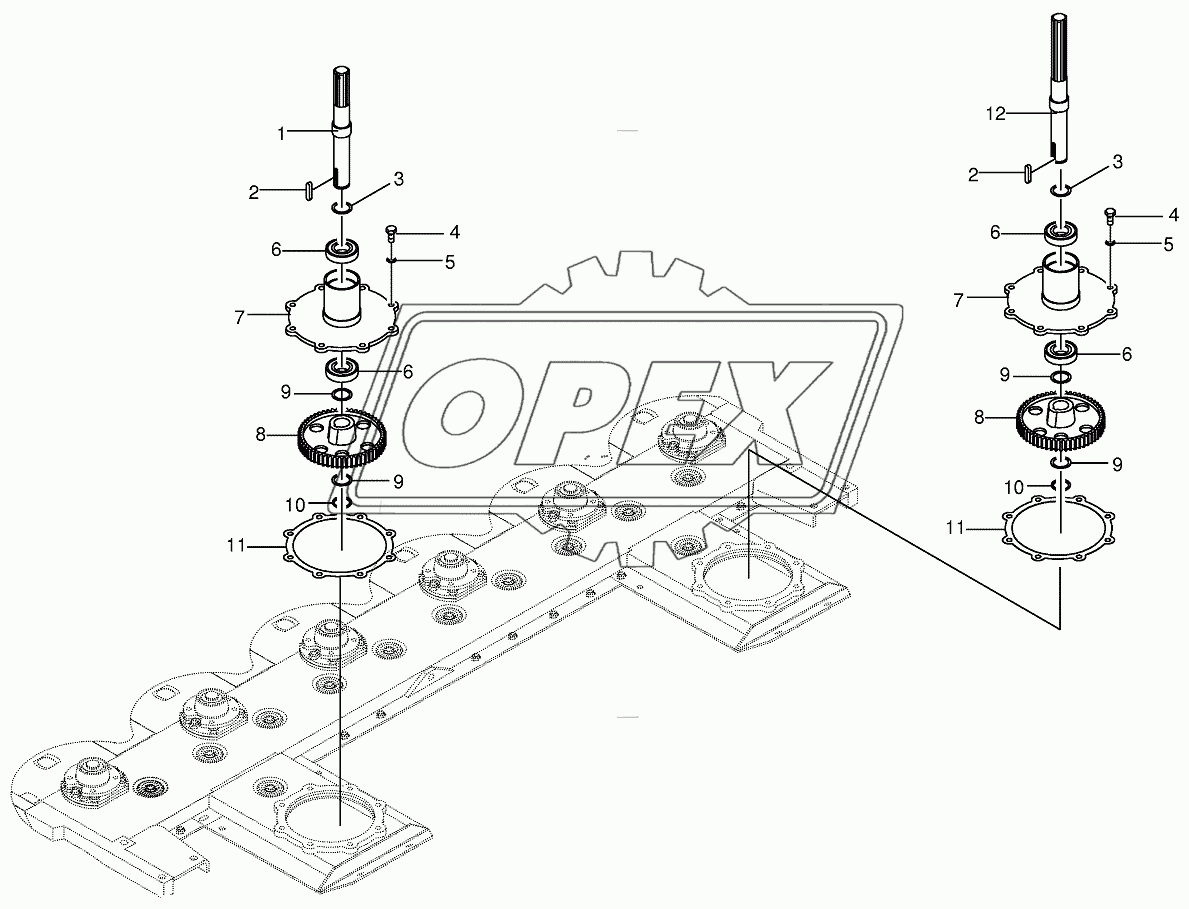 Cutting bar with flange 1