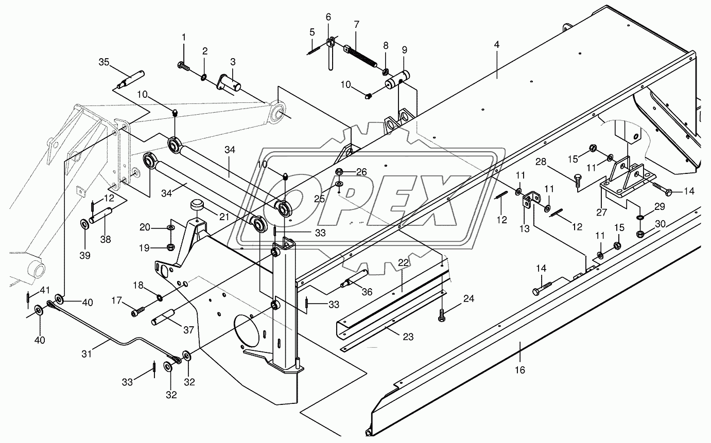 Tine conditioner housing