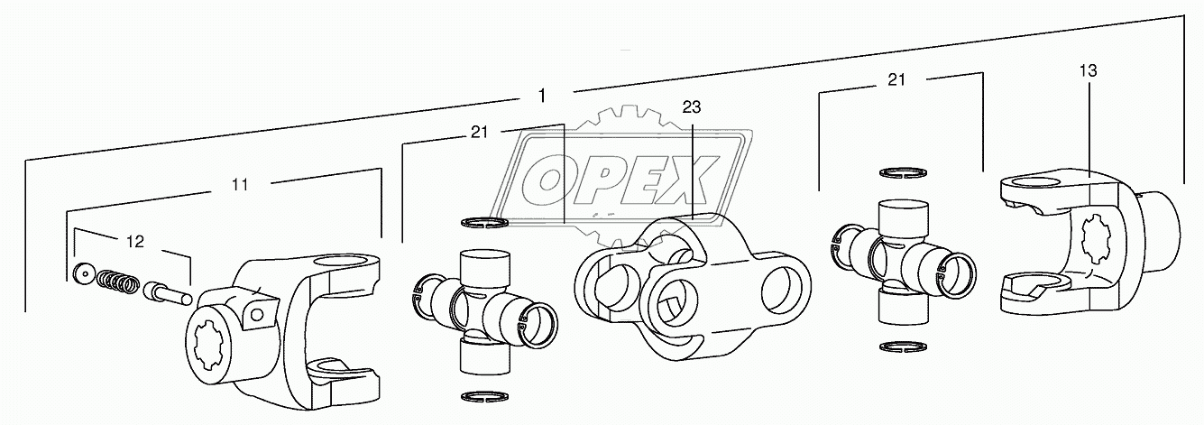 Double universal joint Walterscheid