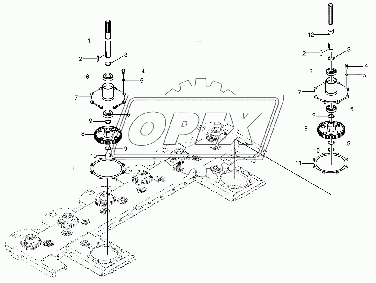 Cutting bar with flange 1