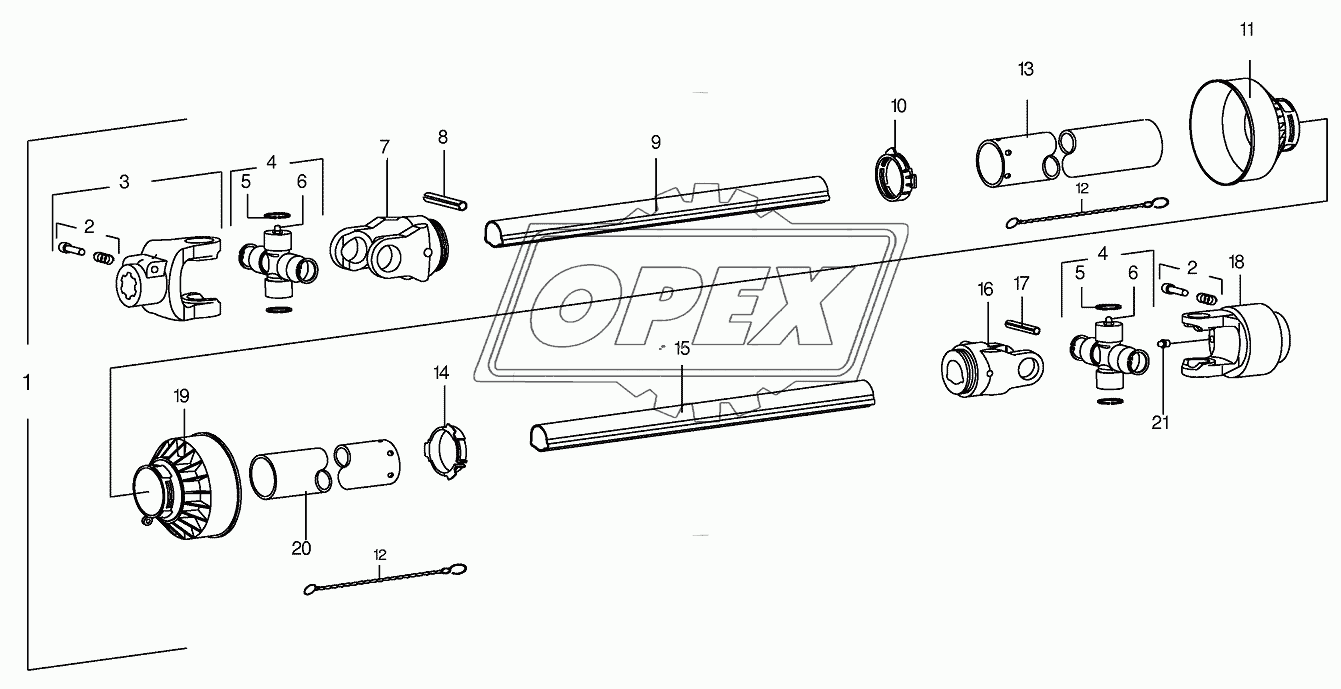 Main Pto shaft anti clockwise rotating