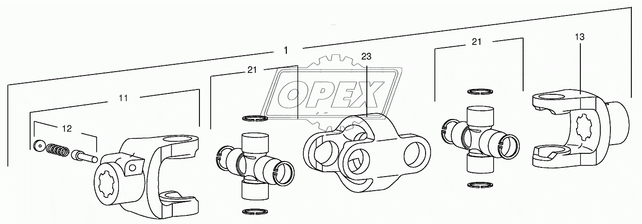 Double universal joint Walterscheid