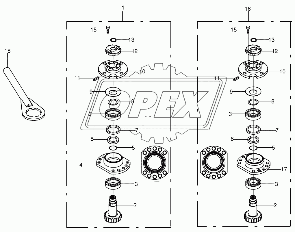 Bearing housing - SafeCut INSIDE