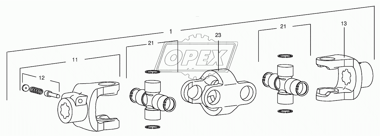 Double universal joint Gr.4 BYPY