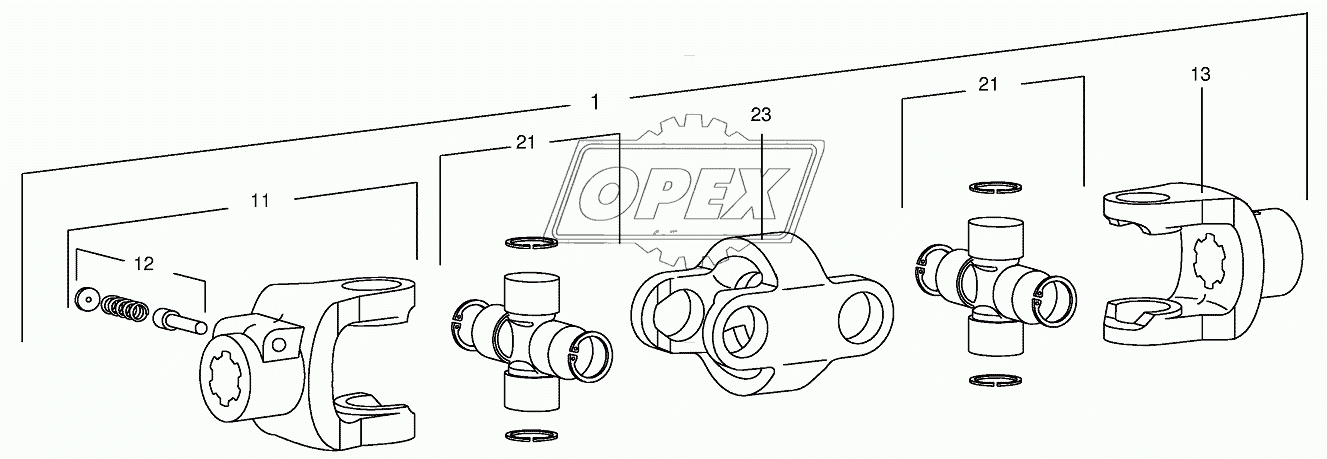 Double universal joint Walterscheid