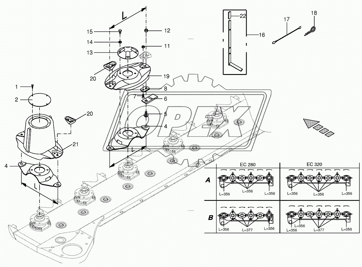 Cutter bar with quick coupler 2