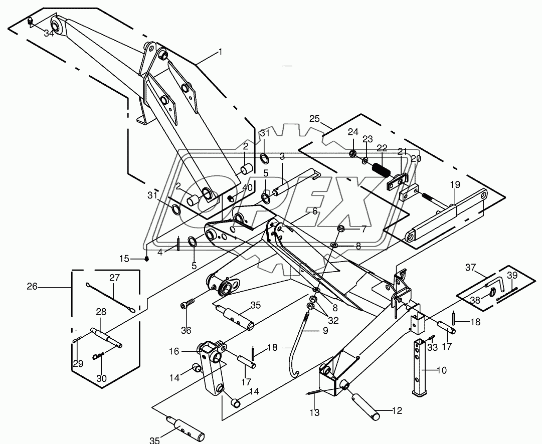 Headstock/carrier arm 2