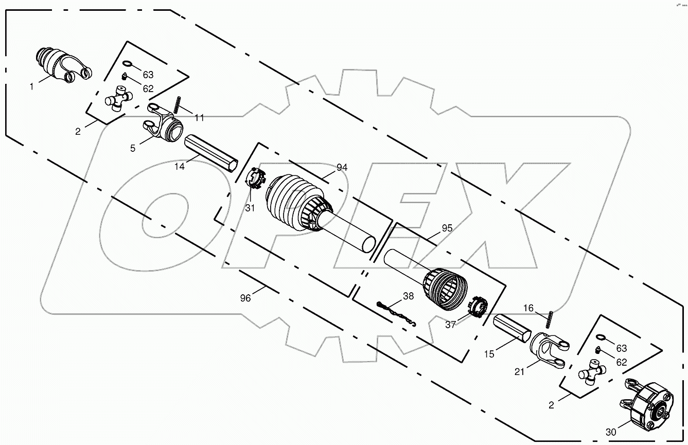P.T.O shafts - Krone T 40