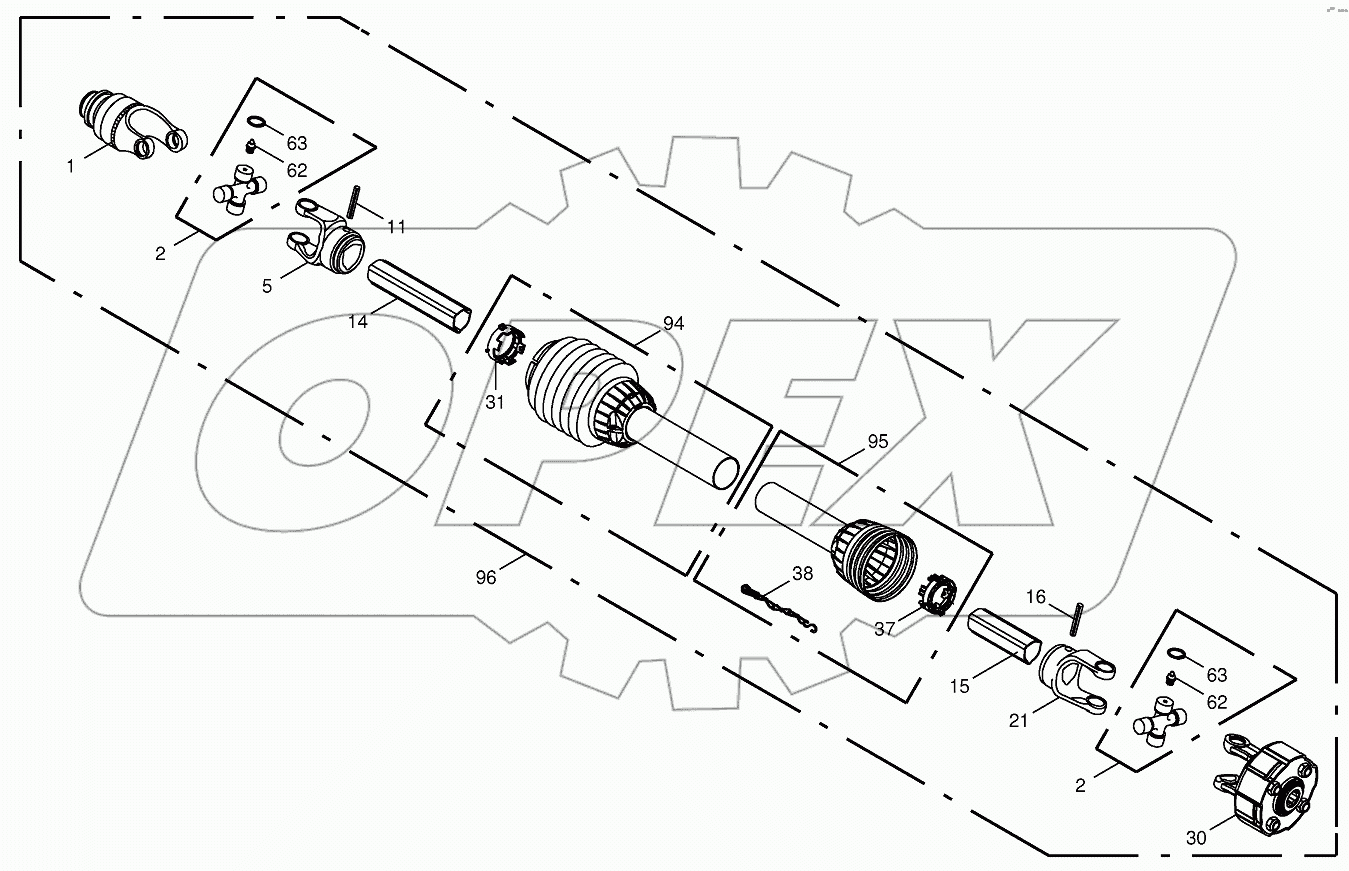 P.T.O shafts - Krone T 40
