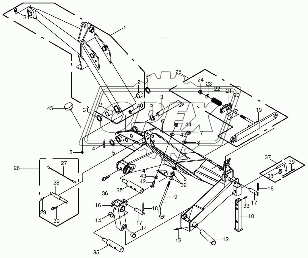 Headstock/carrier arm