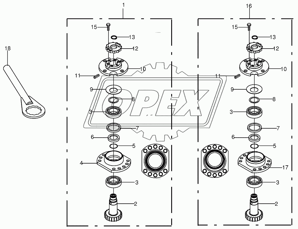 Bearing housing - SafeCut INSIDE