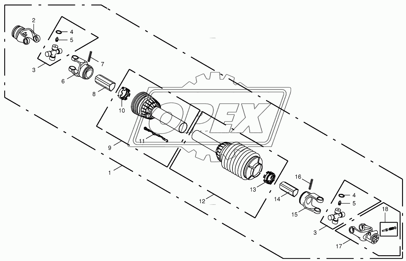 P.T.O shafts - Krone T 40 1