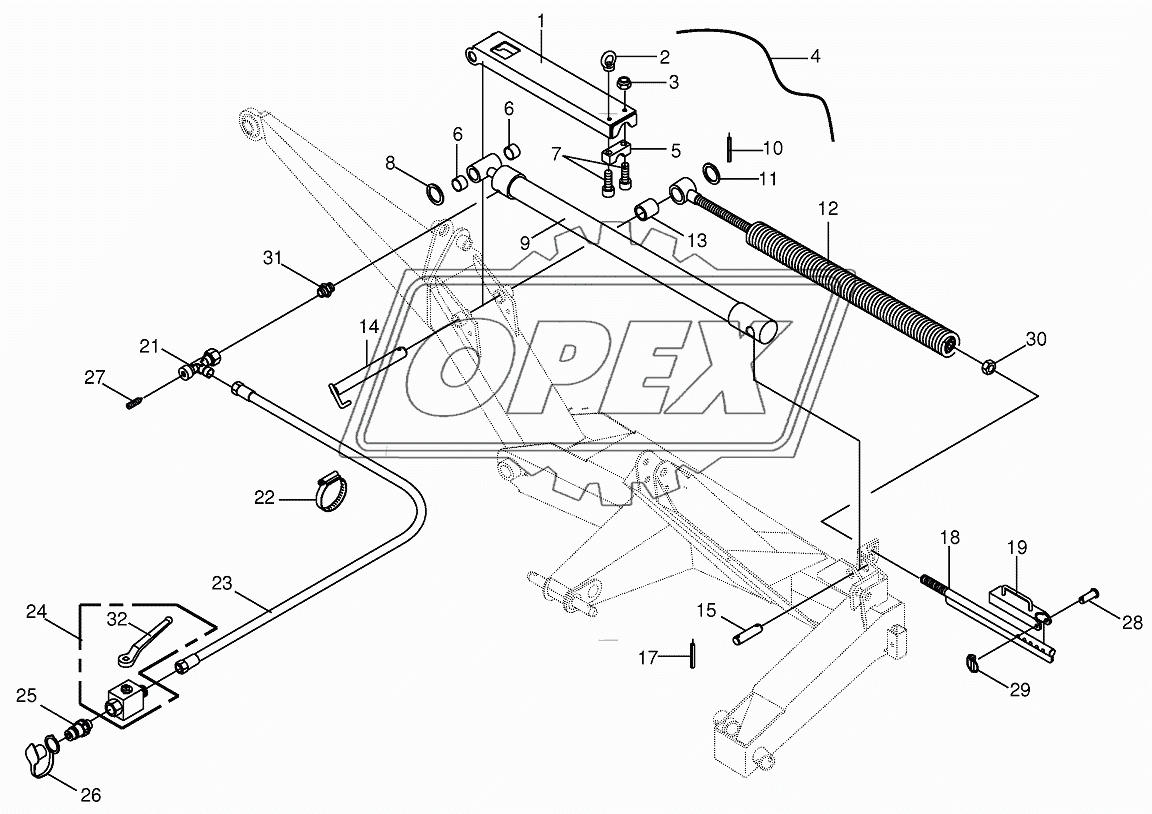 Spring compensation/Hydraulics