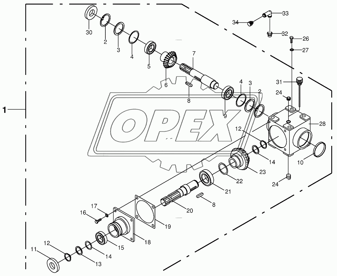 Main gearbox cpl. 540 U/min