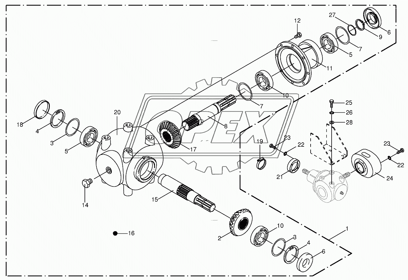 Main gearbox (beige) 2