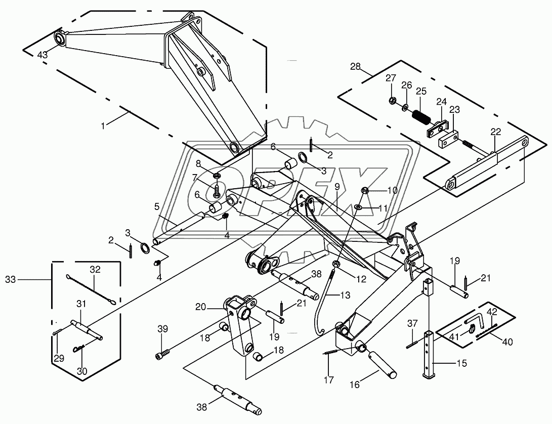 Headstock/control lever 2