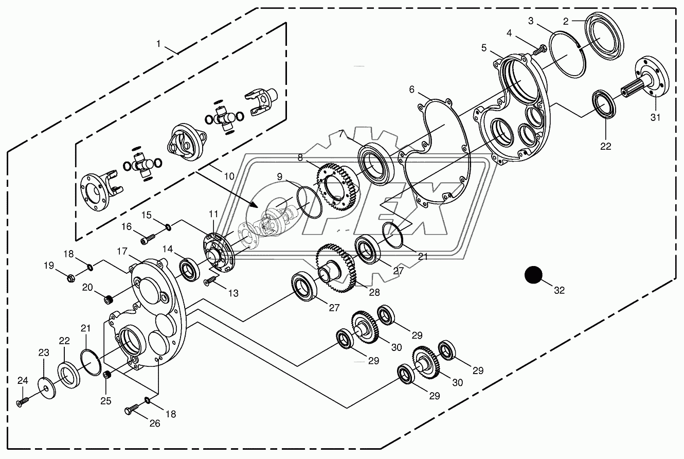 Gearbox for CRI-Roller (upper) 2