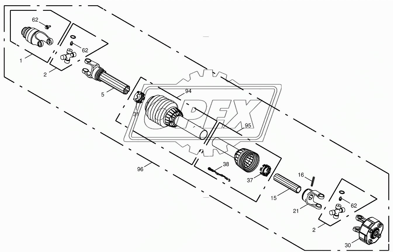 P.T.O shafts - Krone V 60