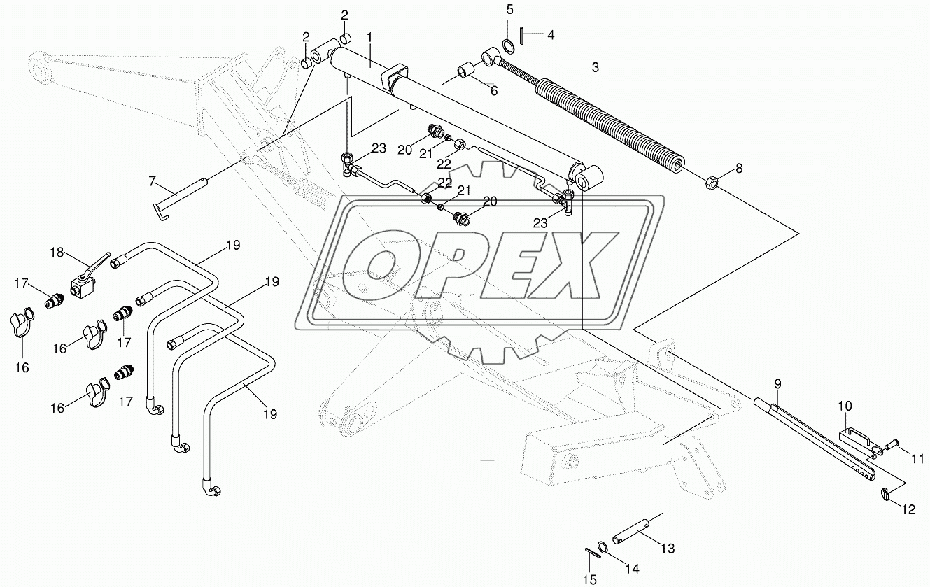 Spring compensation/Hydraulics