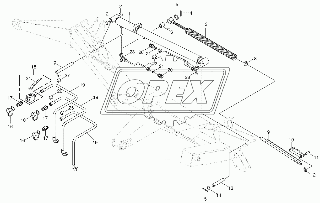 Spring compensation/Hydraulics