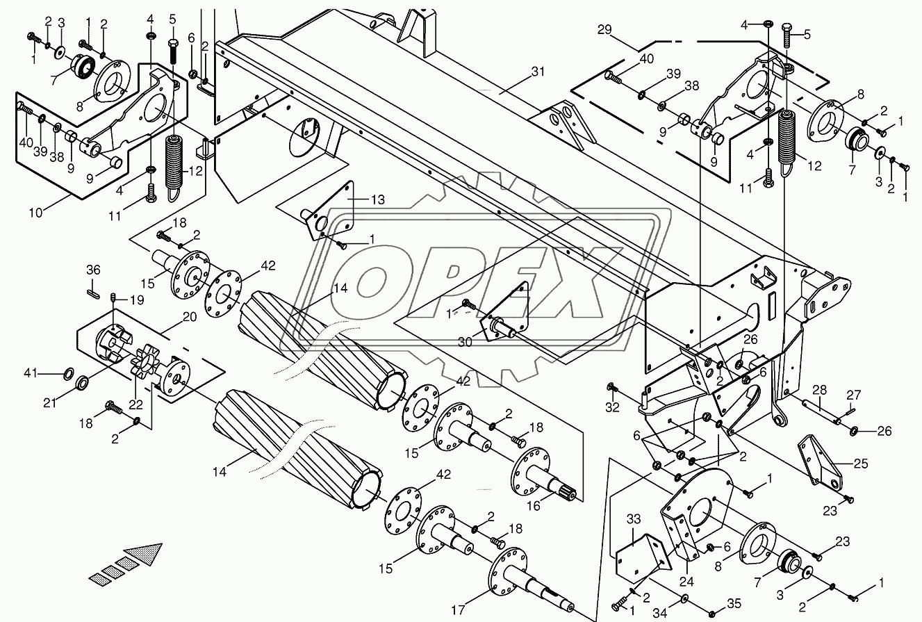 Roller cond. housing/CRI-Roller