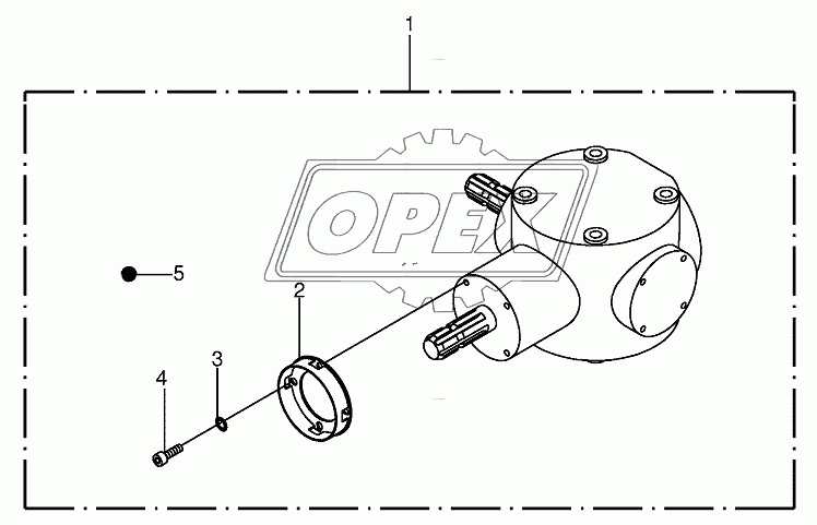 Gearbox - cw rotating Green