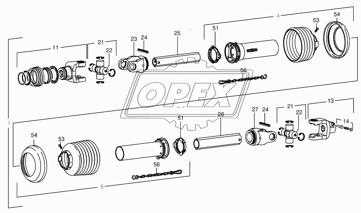 Main Pto shaft 851001 -