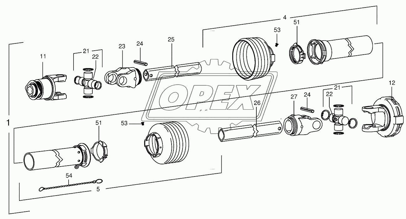 Pto drive shaft