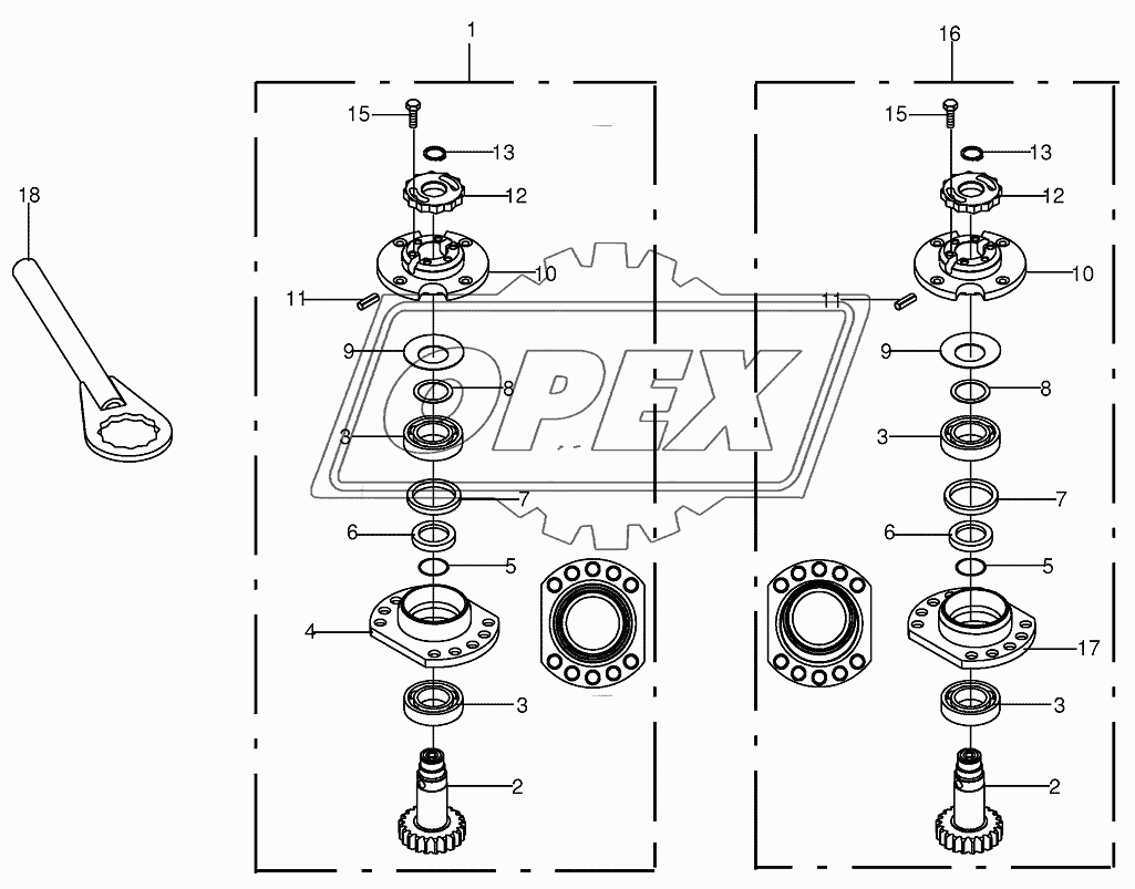 Bearing housing - SafeCut INSIDE