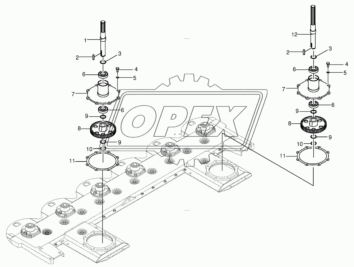 Cutting bar with flange