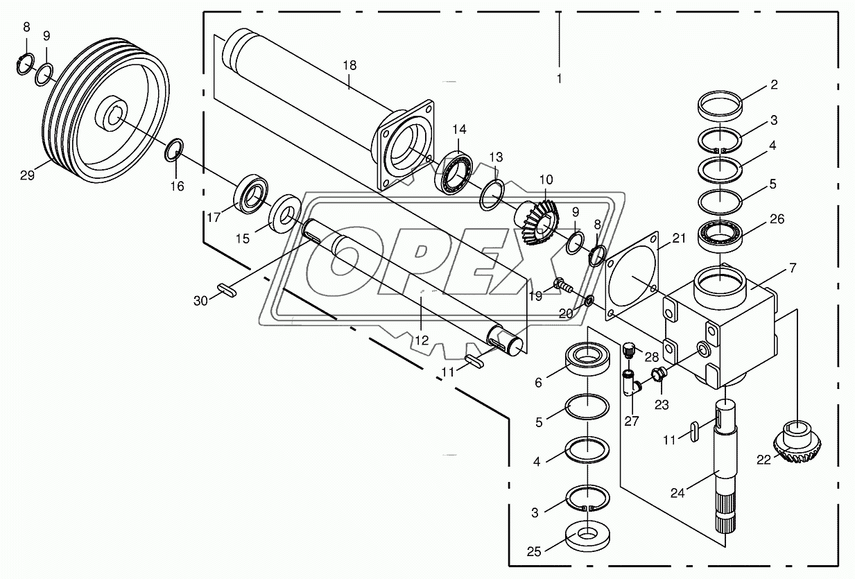 Gearbox - Antidockwise