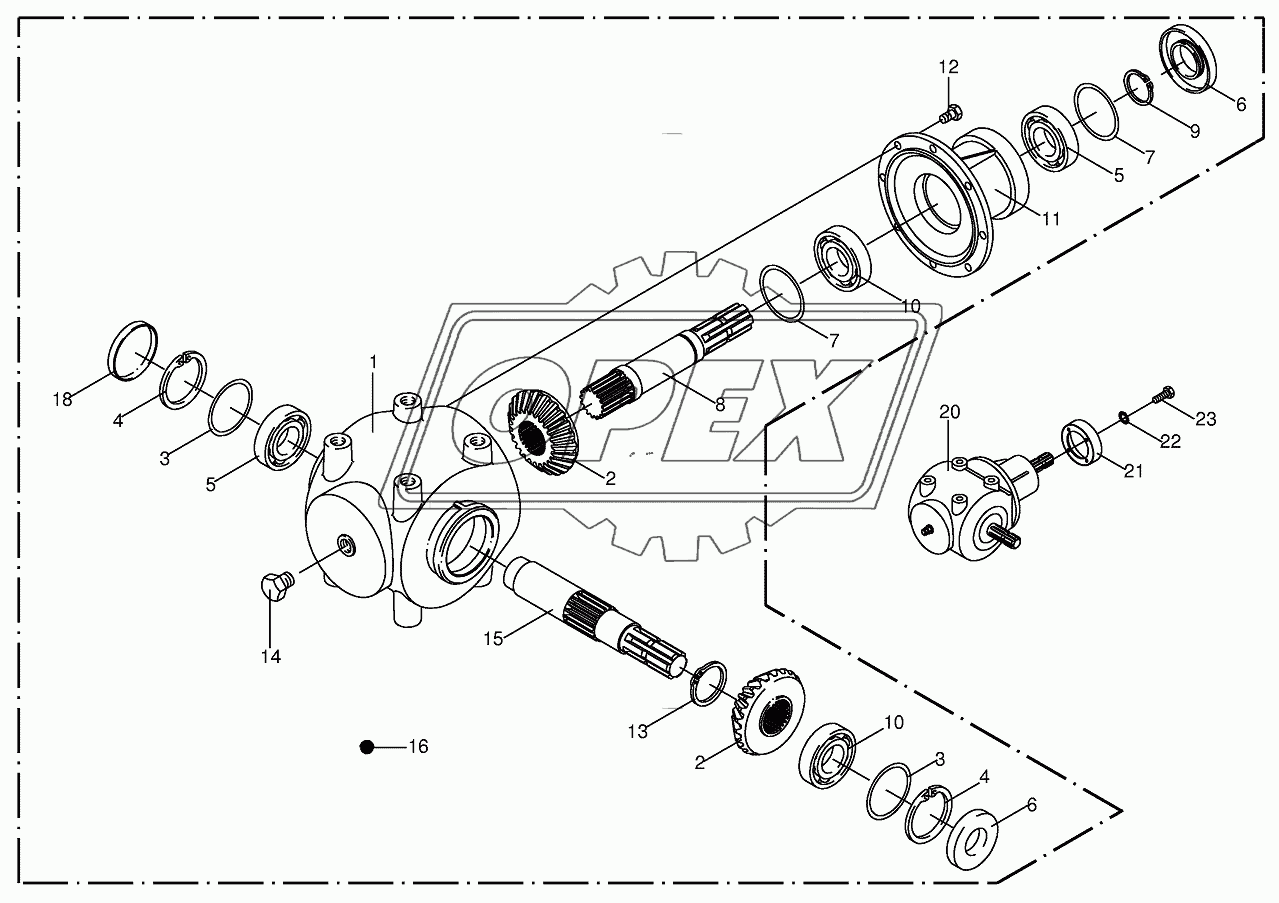 Gearbox-cw rotating Black